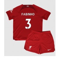 Liverpool Fabinho #3 Fußballbekleidung Heimtrikot Kinder 2022-23 Kurzarm (+ kurze hosen)
